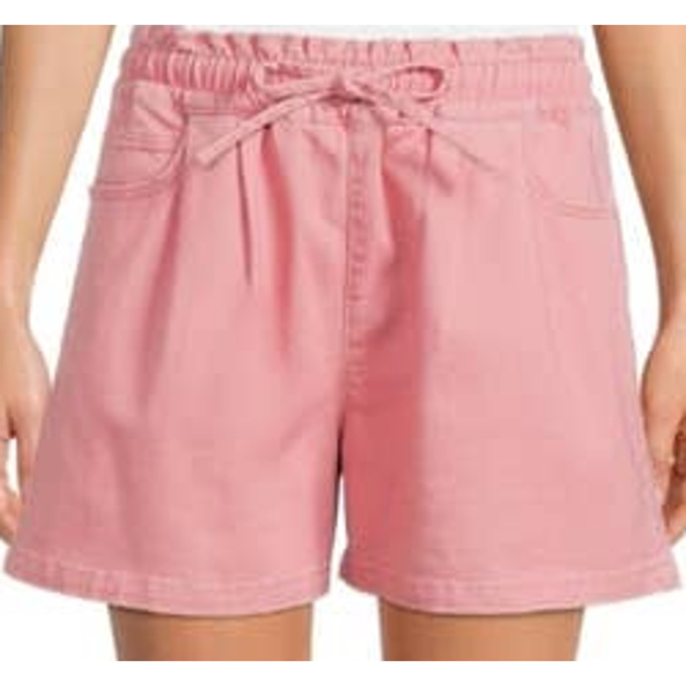Time and true women's pink paper bag high waisted shorts size small 4/6 - Picture 4 of 6
